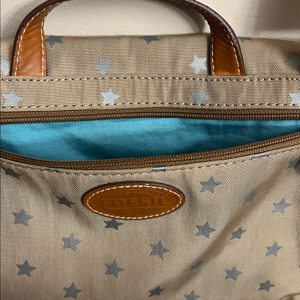 Fossil Tan Star-Patterned Bag - Picture 11 of 14
